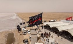 بالصور: انطلاق مسيرة زوّار الأربعين نحو كربلاء المقدسة من رأس البيشة في البصرة.